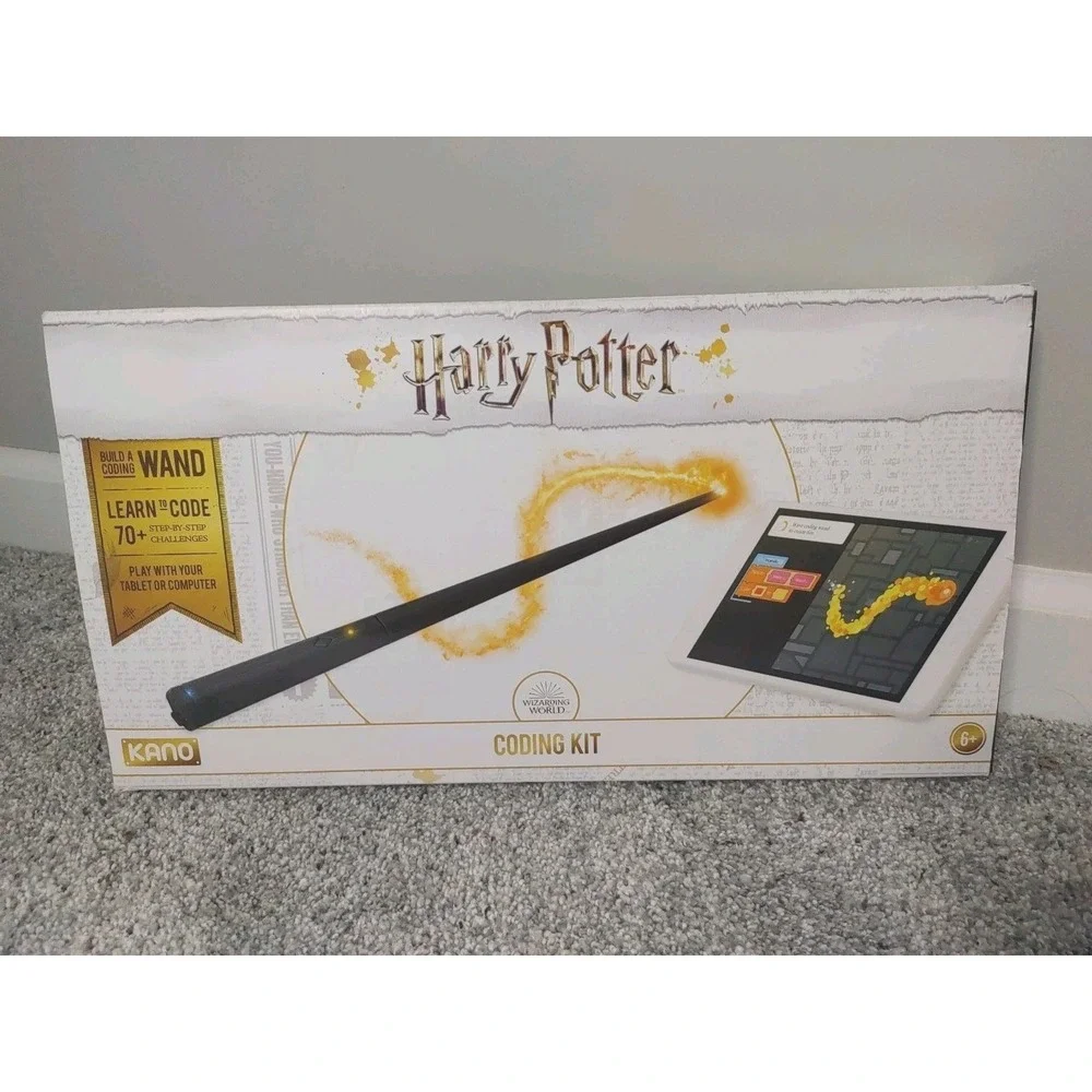 Harry Potter Wand Wizarding World Coding Kit set by Kano works with Tablet or Pc